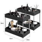 Moisture-Resistant ABS Pull-Out Under-Sink Organizer (2-Tier)