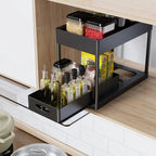 Moisture-Resistant ABS Pull-Out Under-Sink Organizer (2-Tier)