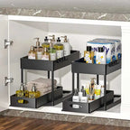 Moisture-Resistant ABS Pull-Out Under-Sink Organizer (With Hooks)