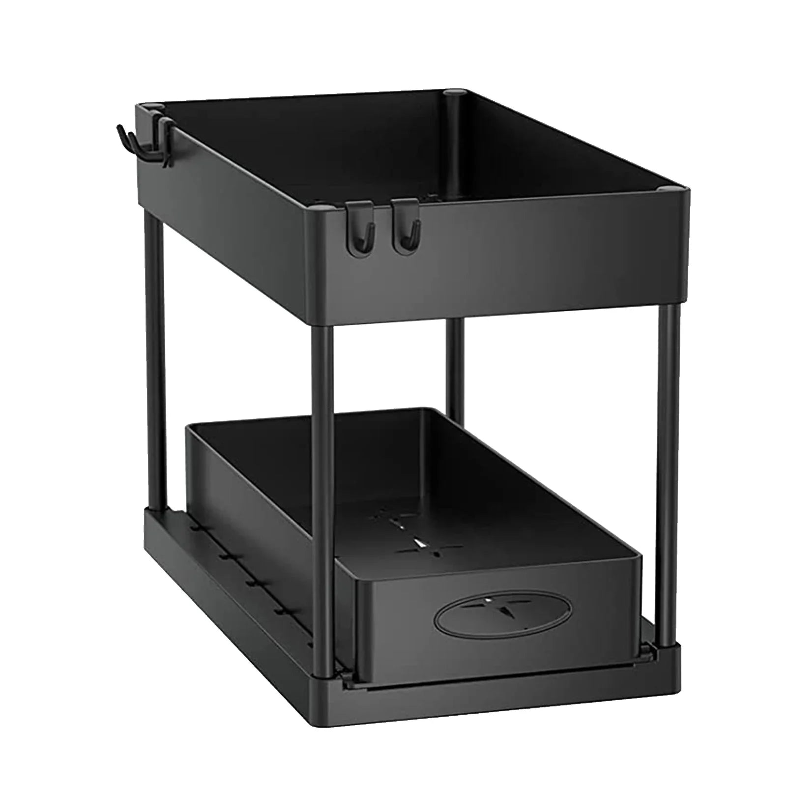 Moisture-Resistant ABS Pull-Out Under-Sink Organizer (With Hooks)