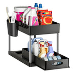 Moisture-Resistant ABS Pull-Out Under-Sink Organizer (With Hooks)