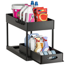 Moisture-Resistant ABS Pull-Out Under-Sink Organizer (With Hooks)