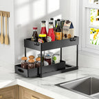 Moisture-Resistant ABS Pull-Out Under-Sink Organizer (With Hooks)