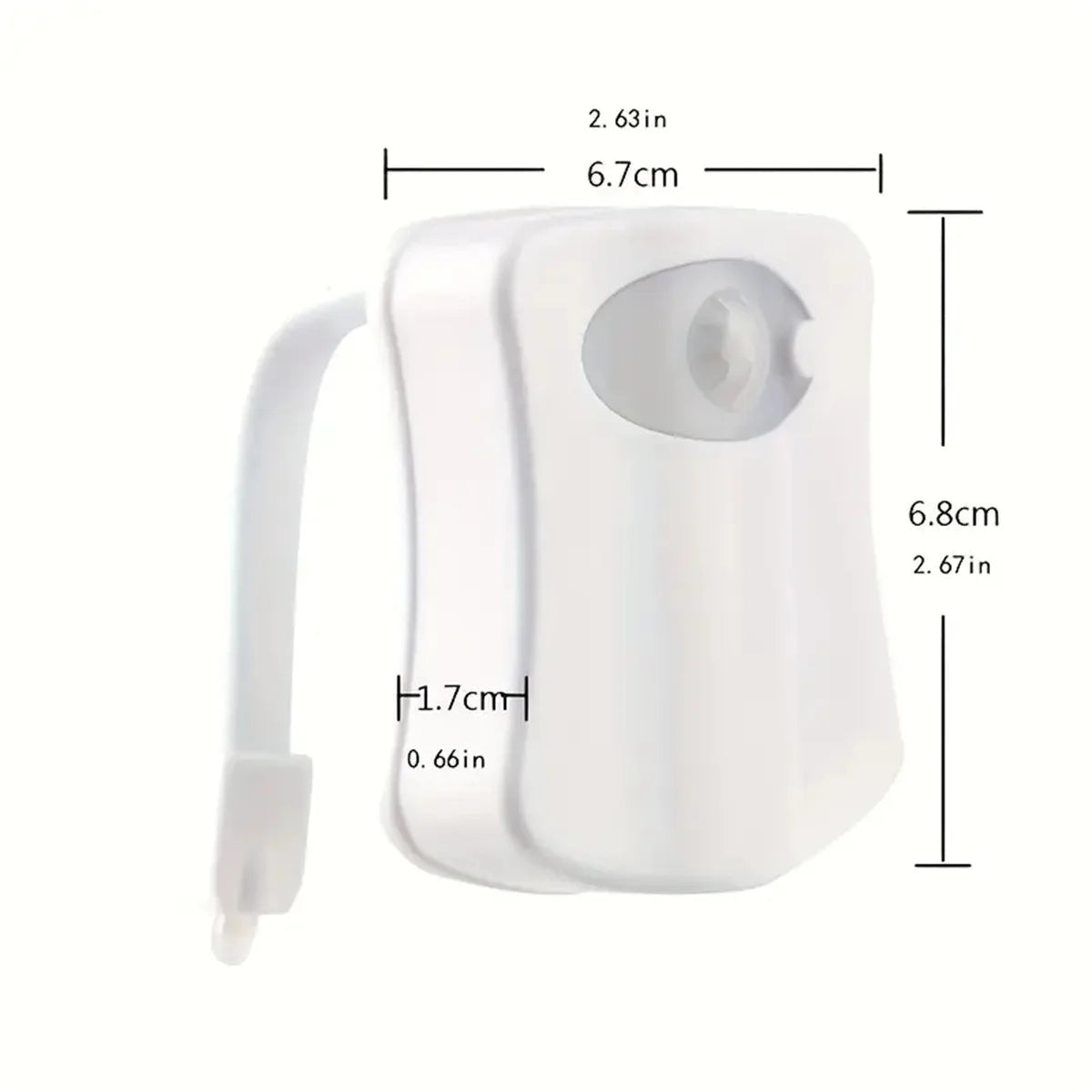 Motion-Activated & Battery-Powered RGB Toilet Night Light (8 or 16 Colors)