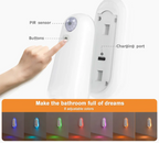 Motion-Sensor Rechargeable 7-Color RGB Toilet Night Light