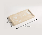 Natural Travertine Bathroom Accessory Set (4-Piece)