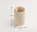 Natural Travertine Bathroom Accessory Set (4-Piece)