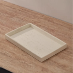 Natural Travertine Bathroom Accessory Set (4-Piece)