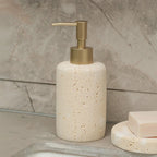 Natural Travertine Bathroom Accessory Set (4-Piece)
