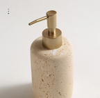 Natural Travertine Bathroom Accessory Set (4-Piece)