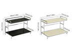 No Assembly Double-Tier Metal Storage Rack