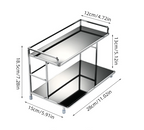 No Assembly Double-Tier Metal Storage Rack