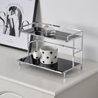 No Assembly Double-Tier Metal Storage Rack