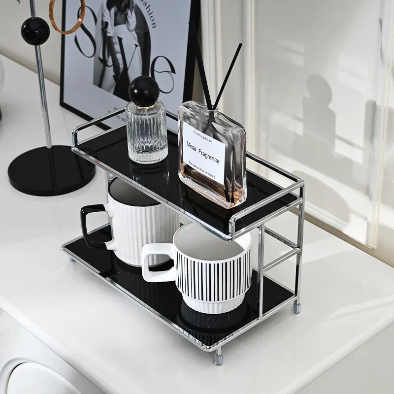 No Assembly Double-Tier Metal Storage Rack