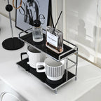 No Assembly Double-Tier Metal Storage Rack