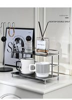 No Assembly Double-Tier Metal Storage Rack