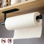 No-Drill Adhesive Paper Towel & Toilet Roll Holder (Under-Cabinet)