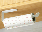 No-Drill Adhesive Paper Towel & Toilet Roll Holder (Under-Cabinet)
