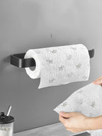 No-Drill Adhesive Paper Towel & Toilet Roll Holder (Under-Cabinet)