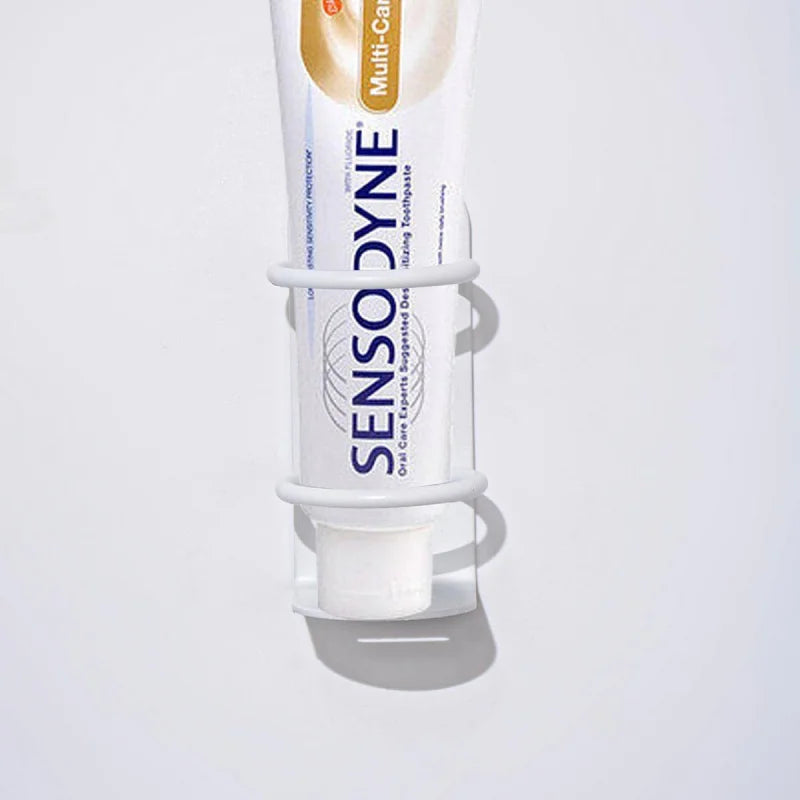 No-Drill Adhesive Rust-Resistant Carbon Steel Wall-Mount Toothbrush & Razor Holder