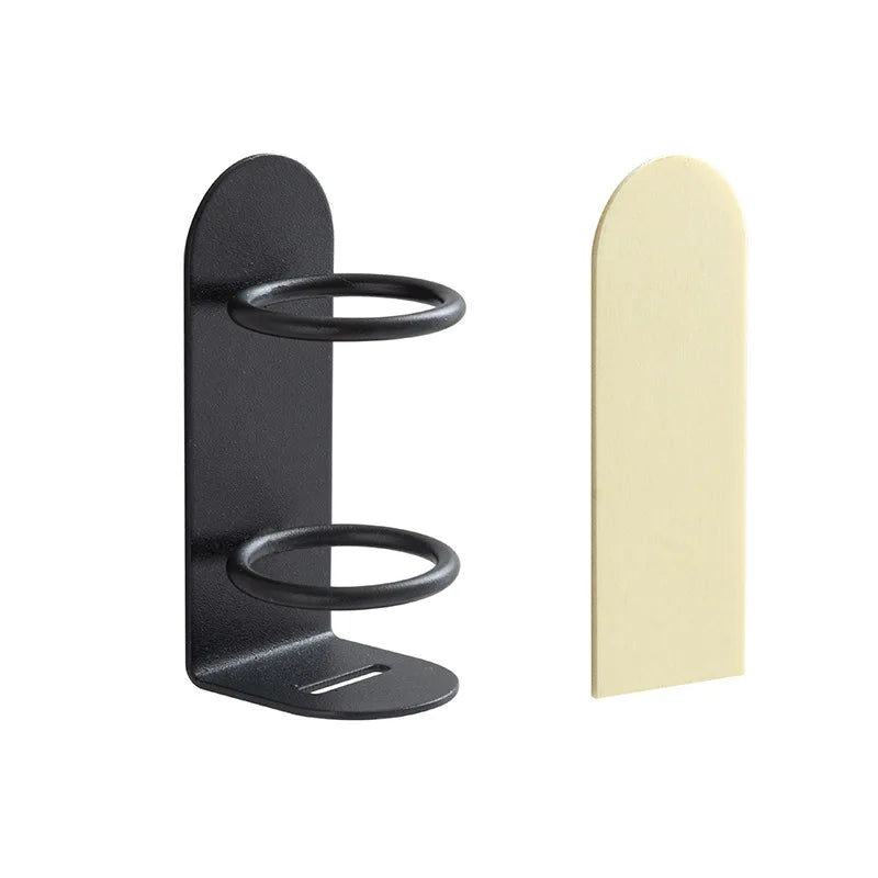No-Drill Adhesive Rustproof Steel Toothbrush & Razor Holder