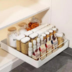 No-Drill Carbon Steel Pull-Out Cabinet Organizer