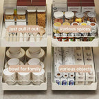 No-Drill Carbon Steel Pull-Out Cabinet Organizer