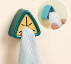 No-Drill One-Hand Silicone Grip Towel Hook (Residue-Free Adhesive)