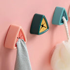 No-Drill One-Hand Silicone Grip Towel Hook (Residue-Free Adhesive)