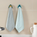 No-Drill One-Hand Silicone Grip Towel Hook (Residue-Free Adhesive)