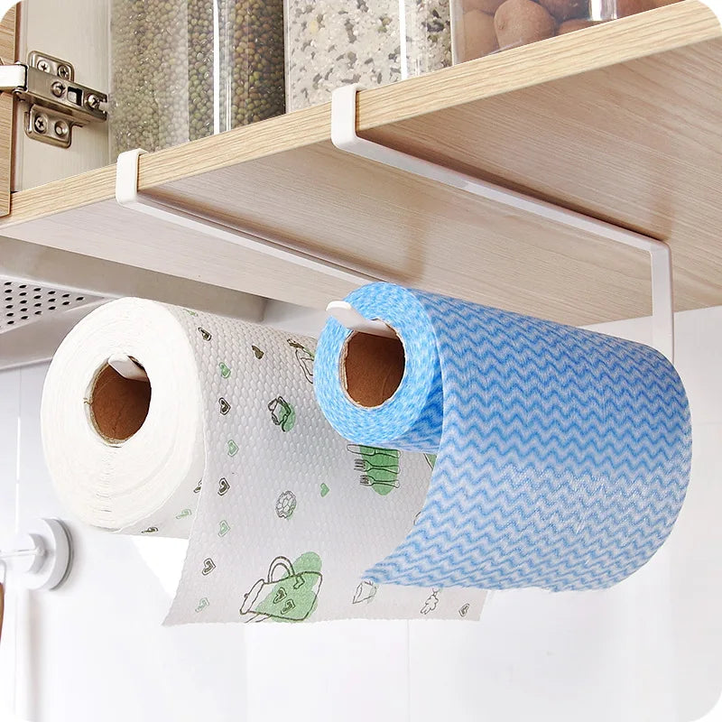 No-Drill Rust-Resistant Cabinet Door Paper & Towel Holder