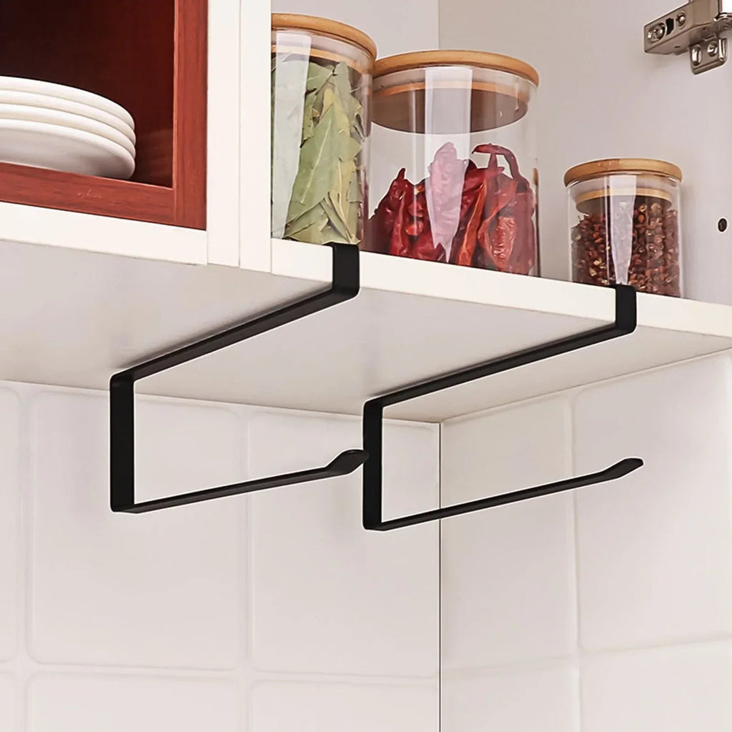 No-Drill Rust-Resistant Cabinet Door Paper & Towel Holder