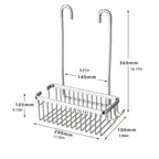 No-Drill Rustproof Aerospace-Grade Aluminum Shower Caddy (Adhesive Mount)