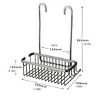 No-Drill Rustproof Aerospace-Grade Aluminum Shower Caddy (Adhesive Mount)