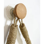 No-Drill Self-Adhesive Braided Rope Towel & Toilet Paper Holder