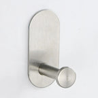 No-Drill Self-Adhesive Brushed Stainless Steel Bathroom Accessory Set