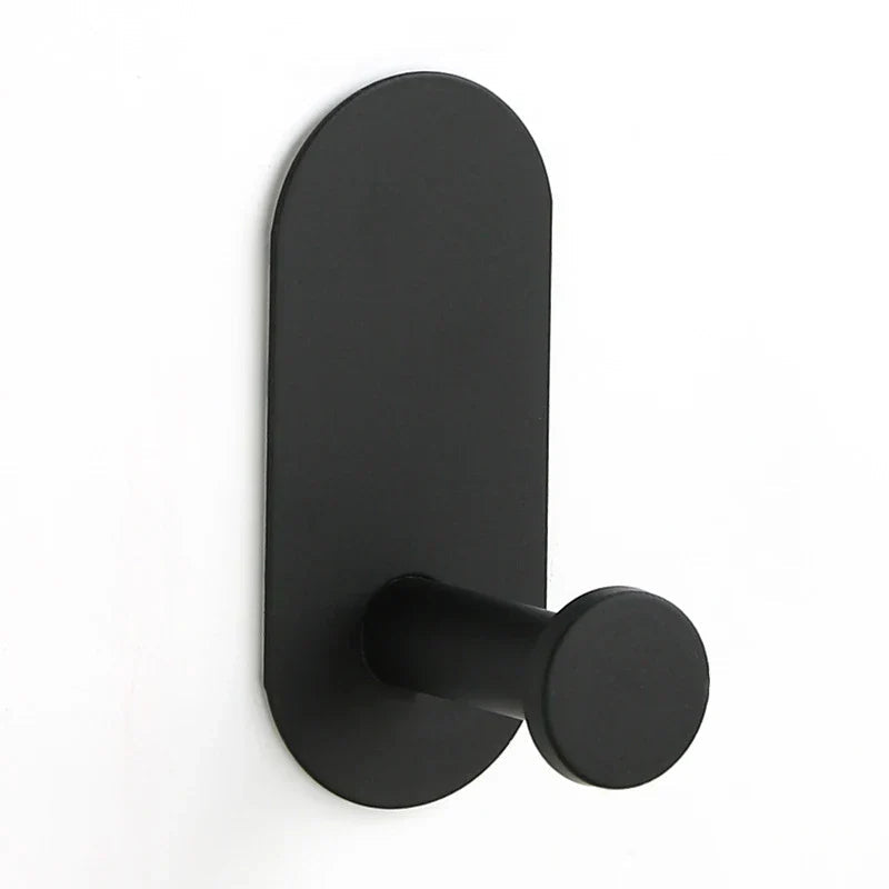 No-Drill Self-Adhesive Brushed Stainless Steel Bathroom Accessory Set