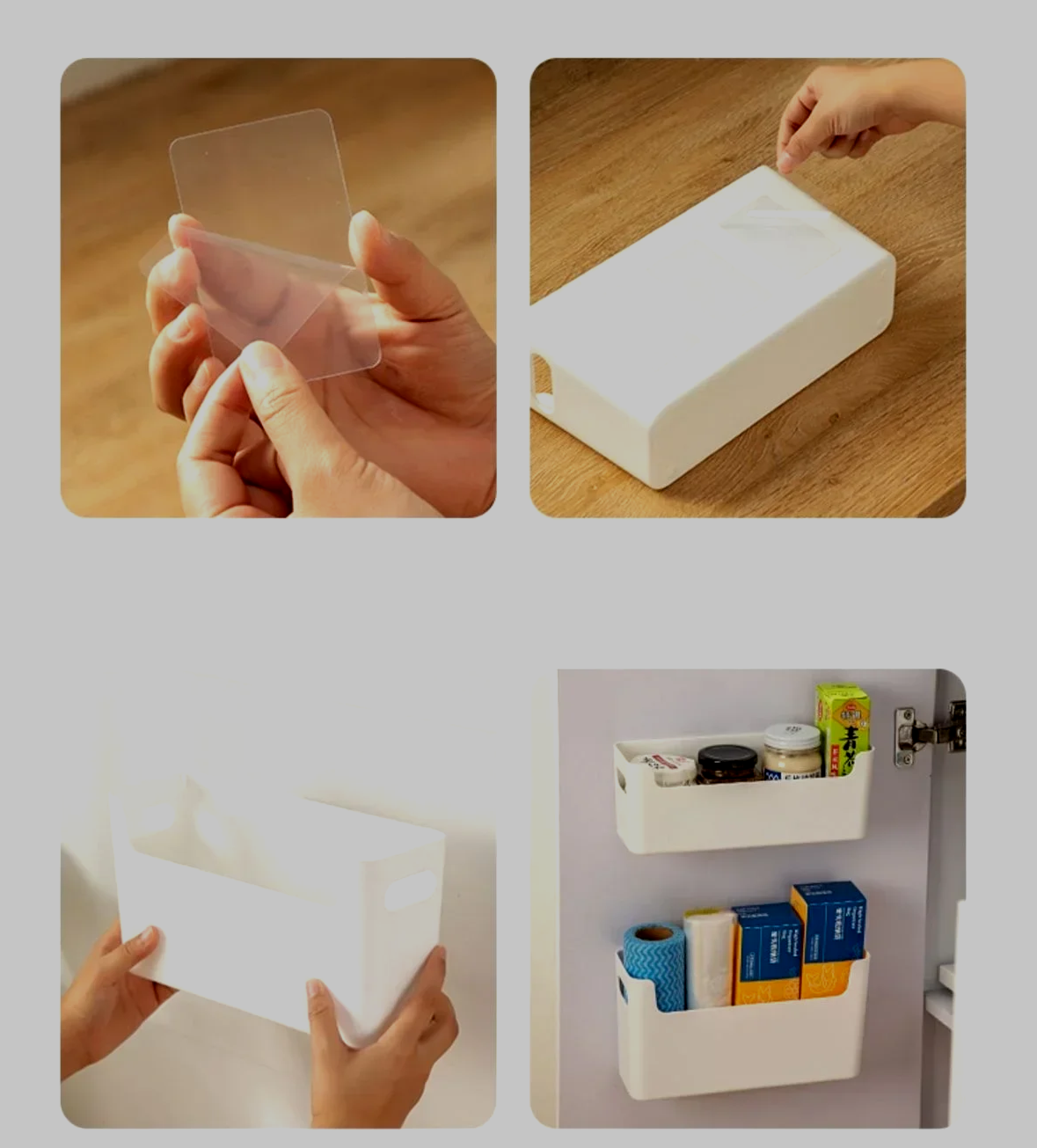 No-Drill Self-Adhesive Multifunctional Door Organizer