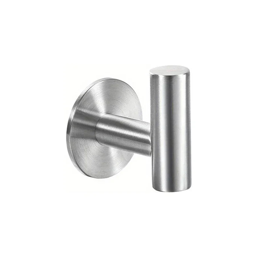 No-Drill Self-Adhesive Rust-Resistant Stainless Steel Wall Hooks (1–3 Hooks)