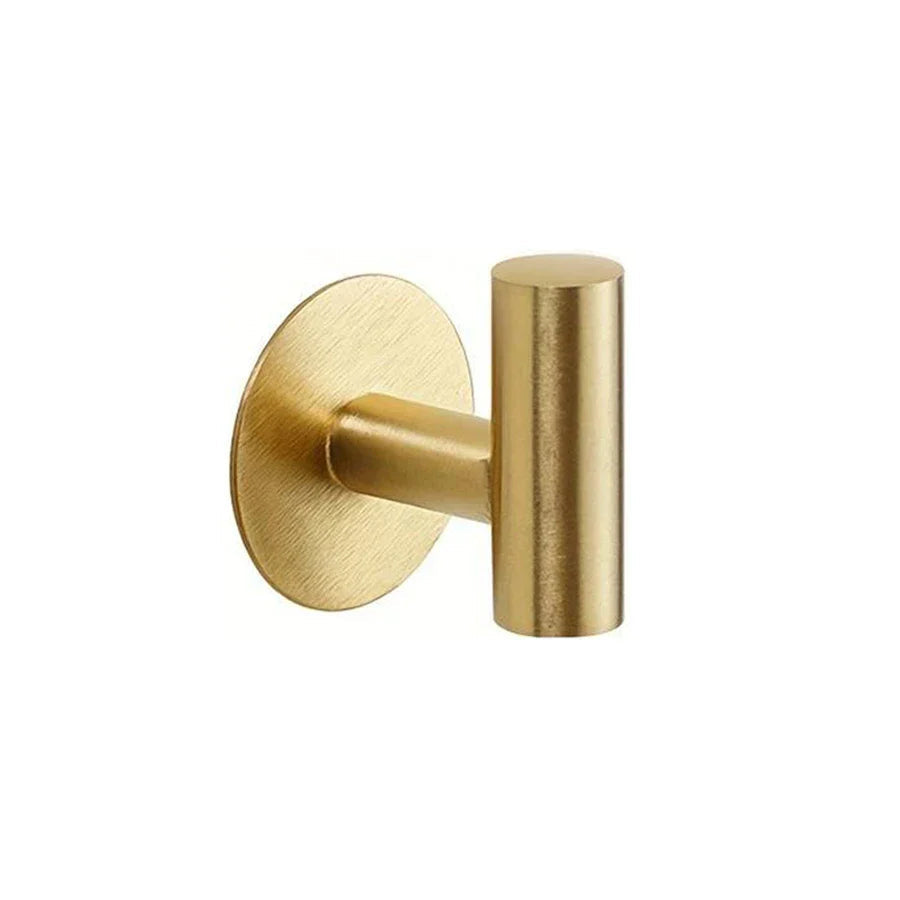 No-Drill Self-Adhesive Rust-Resistant Stainless Steel Wall Hooks (1–3 Hooks)