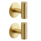 No-Drill Self-Adhesive Rust-Resistant Stainless Steel Wall Hooks (1–3 Hooks)