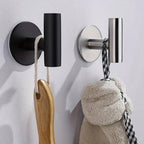 No-Drill Self-Adhesive Rust-Resistant Stainless Steel Wall Hooks (1–3 Hooks)