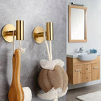 No-Drill Self-Adhesive Rust-Resistant Stainless Steel Wall Hooks (1–3 Hooks)