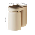 No-Drill Self-Adhesive Space-Saving Toothbrush & Cup Holder (2-in-1)