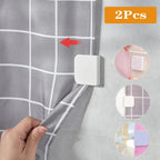 No-Drill Self-Adhesive Waterproof Shower Curtain Clips