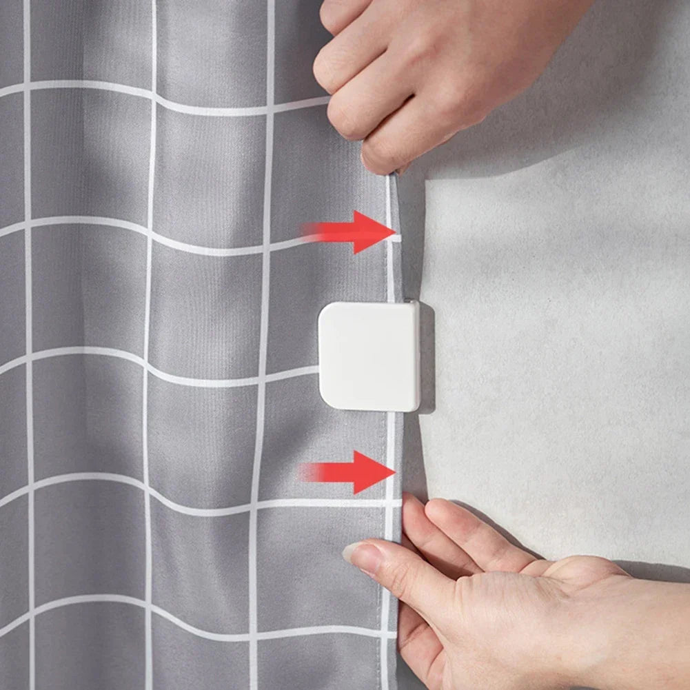 No-Drill Self-Adhesive Waterproof Shower Curtain Clips