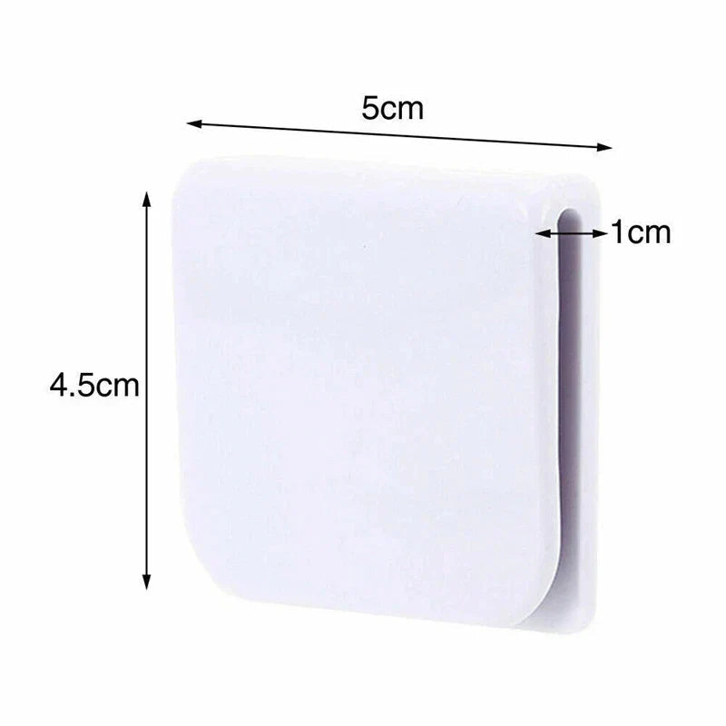 No-Drill Self-Adhesive Waterproof Shower Curtain Clips