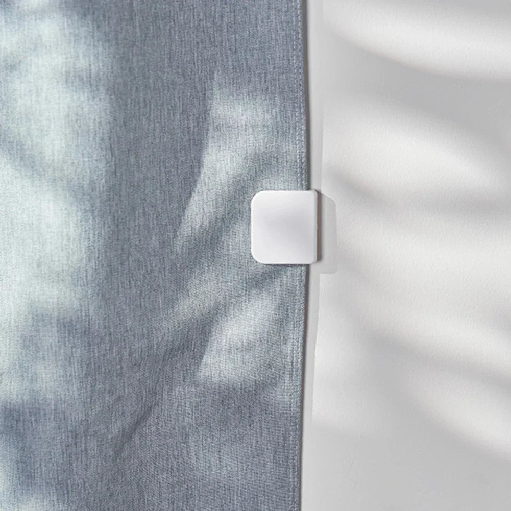 No-Drill Self-Adhesive Waterproof Shower Curtain Clips