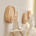No-Drill Solid Walnut Wall Hook (Single Hook)