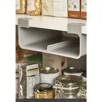 No-Drill Space-Saving Wrap & Foil Kitchen Organizer Shelf